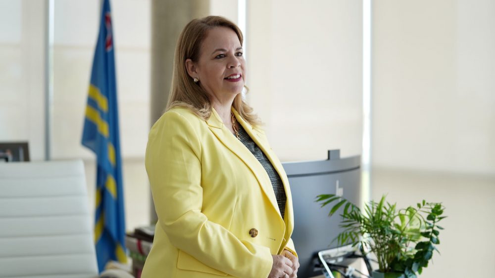 Prome Minister Evelyn Wever-Croes: