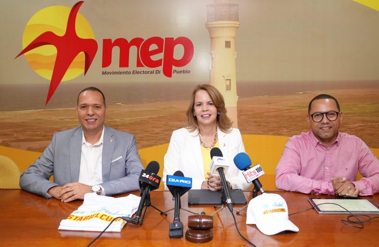 Lider di partido MEP sra Evelyn Wever-Croes: PARTIDO MOVIMENTO ELECTORAL DI PUEBLO (MEP) TA EXTENDE UN INVITACION NA ARUBA EN GENERAL PA ASISTI NA E GRAN EVENTO: “UN ARUBA STABIEL CU MEP”