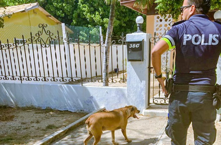 Durante un accion policial den bario di Noord