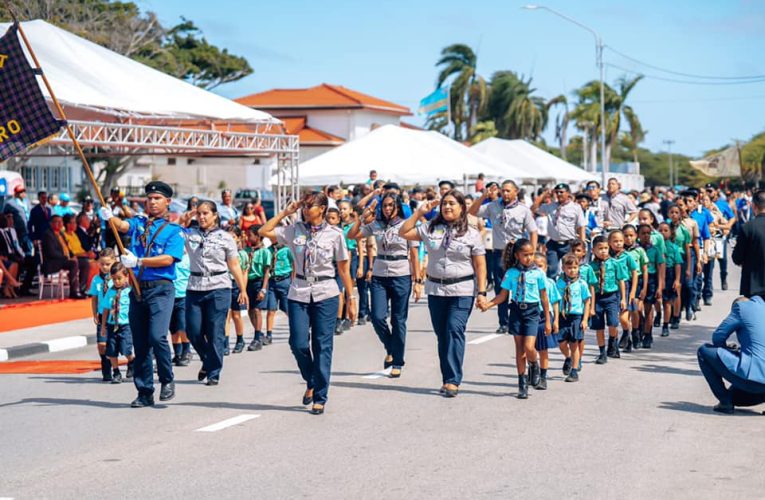 Informacion relaciona cu desfile nacional riba dia 18 di maart Dia di Himno y Bandera 2024