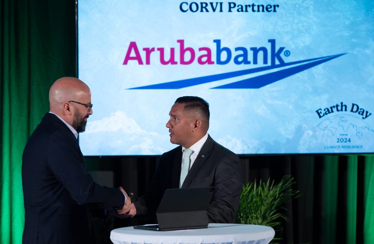 Aruba Bank ta orguyoso pa uni su mes cu Climate and Ocean Risk Vulnerability Index (CORVI)