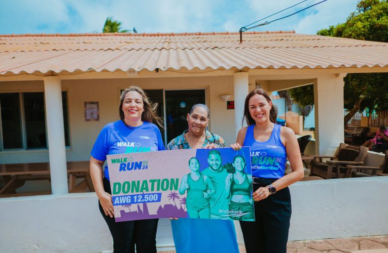 Aruba Bank Walk & Run 2024 a culmina cu un bunita donacion na Stichting Bethel