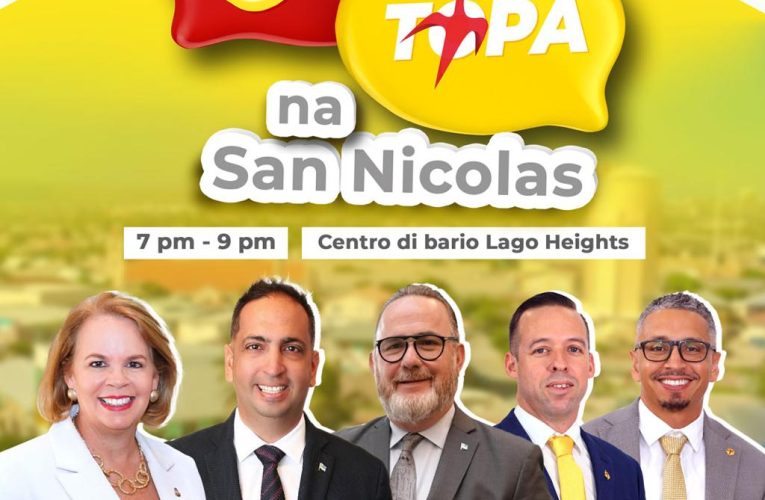 Partido MEP: ‘BAN TOPA’ DEN DISTRICTO DI SAN NICOLAS Diamars 10 di september