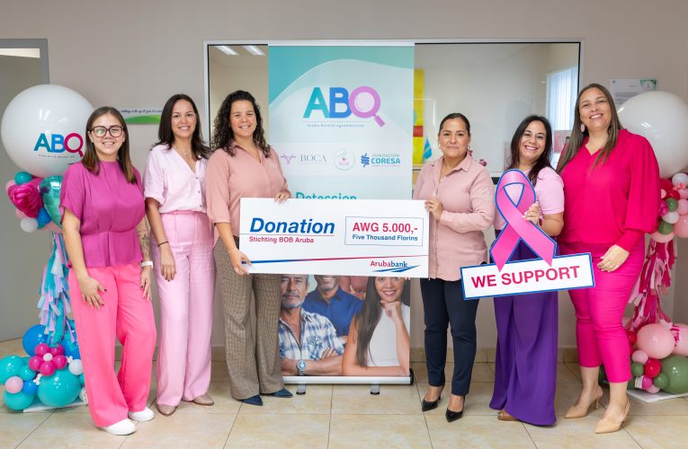 Aruba Bank ta sostene concientisacion di cancer di pecho