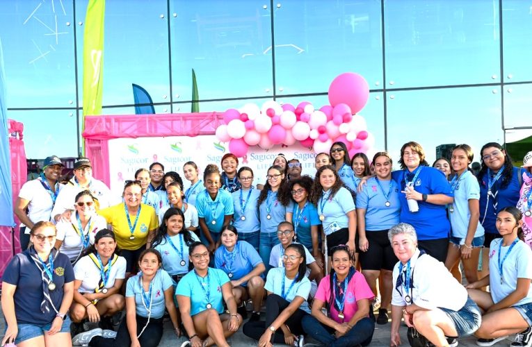 Sagicor Life a organisa un 5K Funwalk exitoso pa consientisacion di Cancer di PechoMas cu 11 Mil recauda pa sostene Stichting BOB Aruba