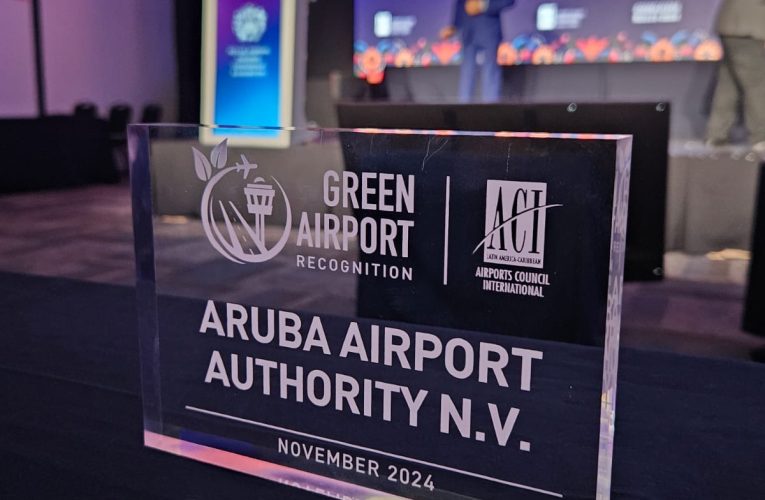 Aeropuerto di Aruba a ricibi su prome ACI-LAC Green Airport Recognition