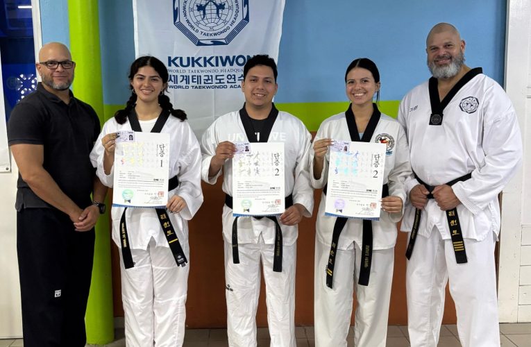 Aruba Taekwondo Bond (ARTBO) ta felicita e studiantenan cu a pasa nan Kukkiwon Black Belt Promotion Test na November. 